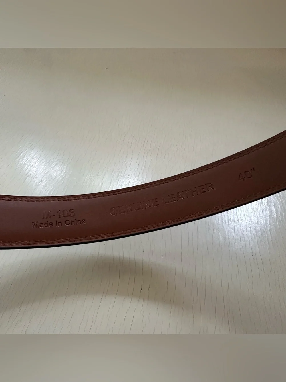 MILORDE Men's Leather Dress Belt 2~Pack Black/Brown Size 40
